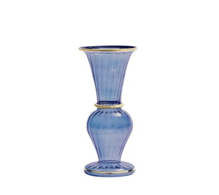 Snevayig Trumpet Bud Vase in Blue