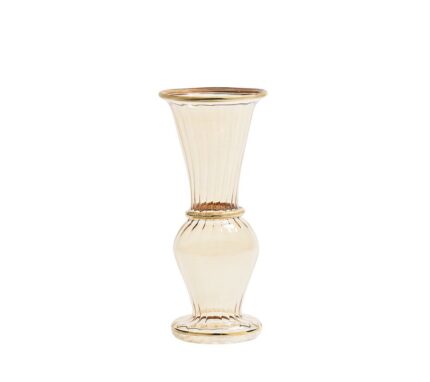 Snevayig Trumpet Bud Vase in Champagne