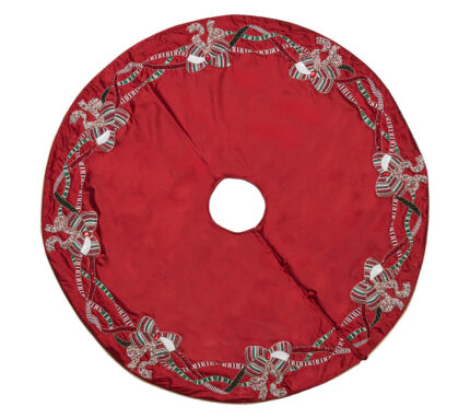 Snevayig Merry Garland Tree Skirt in Red, Green & Gold