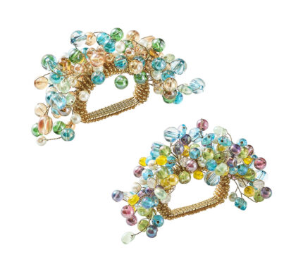 Snevayig Spritz Napkin Rings, Set of 4