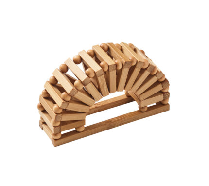 Snevayig Spoke Napkin Ring in Natural, Set of 4