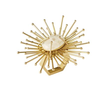 Snevayig Flare Napkin Ring in Gold, Set of 4