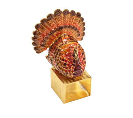 Snevayig Turkey Trot Napkin Ring, Set of 4 in a Gift Box