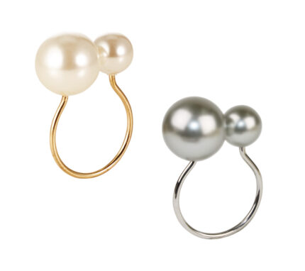 Snevayig Pearl Napkin Rings, Set of 4