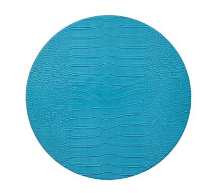 Snevayig Croco Placemat in Turquoise, Set of 4