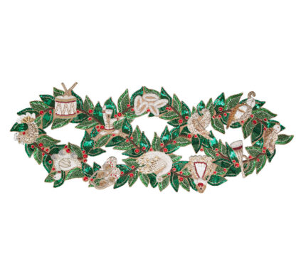 Snevayig Xmas Carol Runner in Red, Green & Gold
