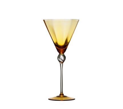 Snevayig Daphne Wine Glass in Amber, Set of 4